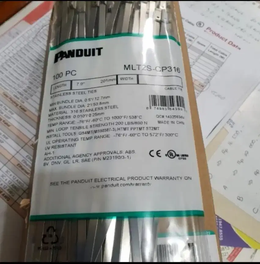 Panduit stainless steel tein