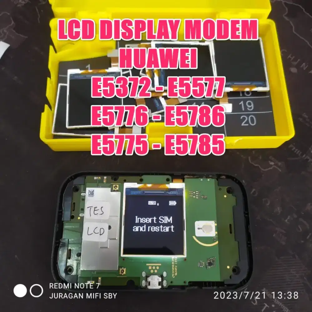 Free pasang LCD Mifi Huawei Bolt E5372 E5577 E5785 E5786 E5775 E5776