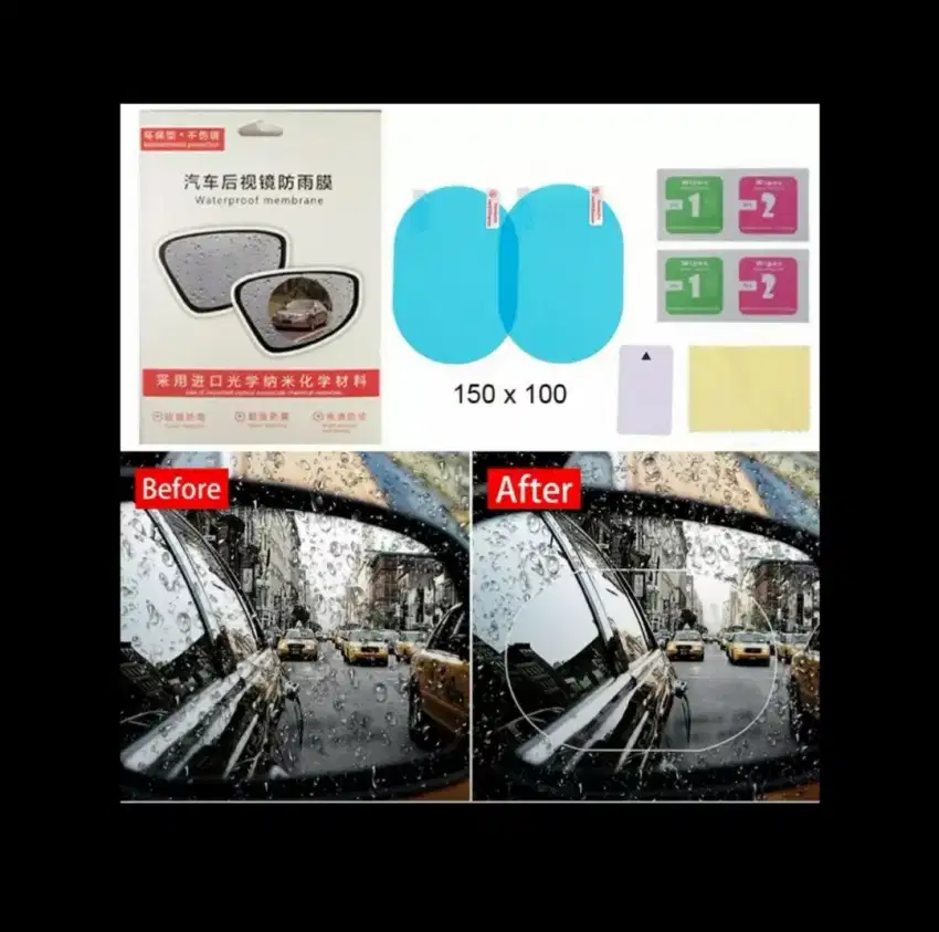 QR Anti Fog(Anti Embun) Oval 2Pcs