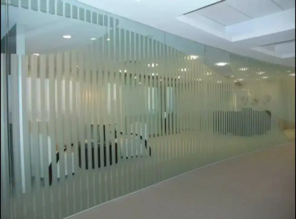 Stiker sunblast kaca film full kaca kantor, dapur, supermarket