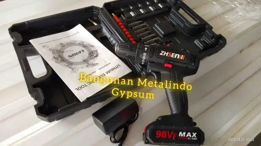 Mesin bor baterai mesin bor cordless bor listrik beton besi kayu