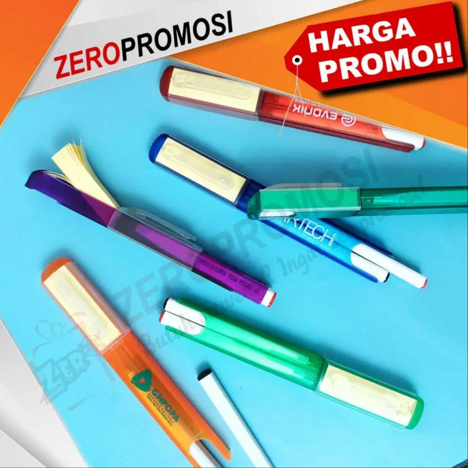 Pulpen Memo 2in1 Cetak Logo