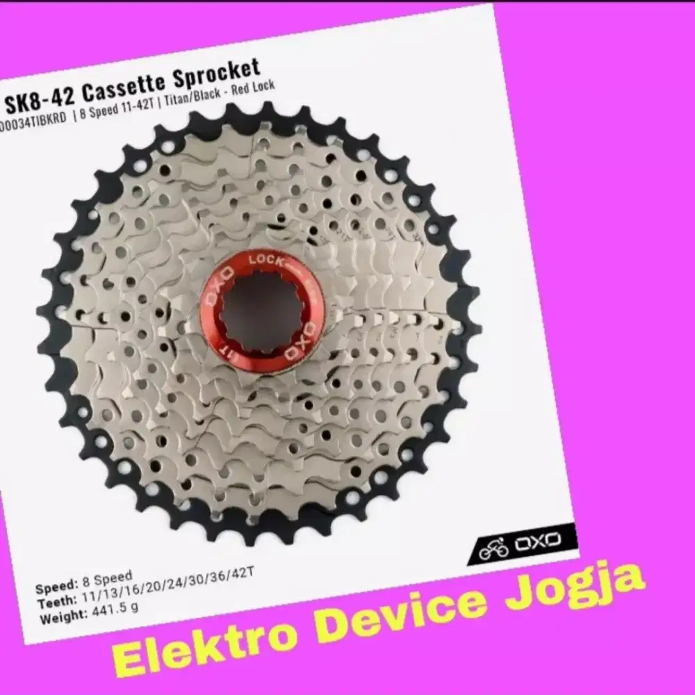 Sprocket Gir 8 SPEED 11-42T =Nanjak Jadi Enteng~STANG 90rb TIDAK PEGAL