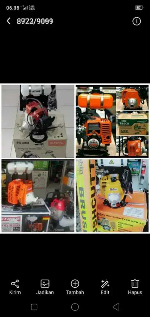 (Rumah teknik jogja)mesin potong rumput gendong 2 tak,harga mulai950rb