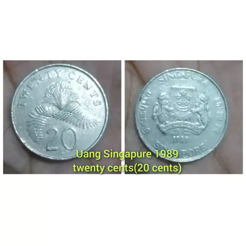 Jual uang koin singapure ,malaysia dan Indonesia