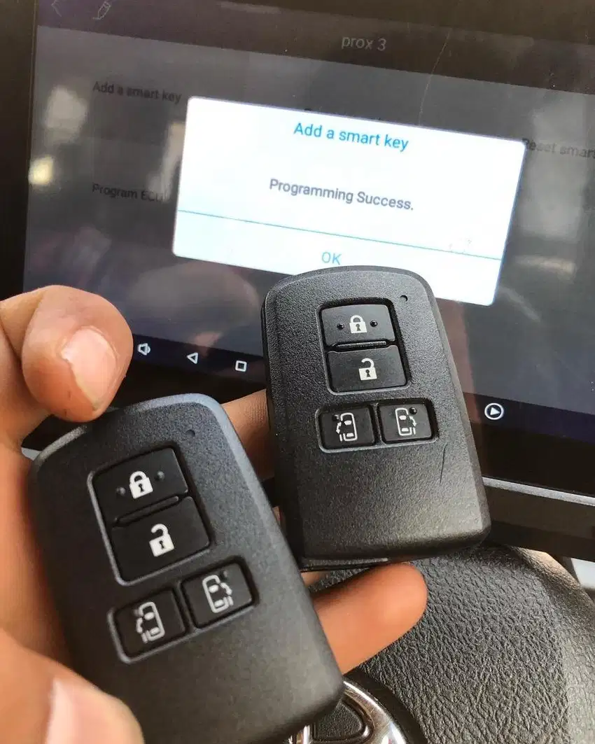 Duplikat Kunci Smartkey Immobilizer Toyota Sienta
