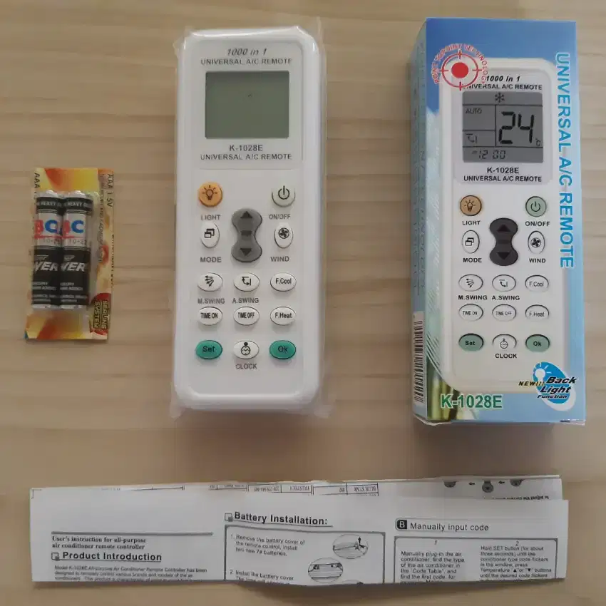 (Plus BATERAI)Remote AC Mirip Chunghop Chung hop/AC Universal/Multi AC