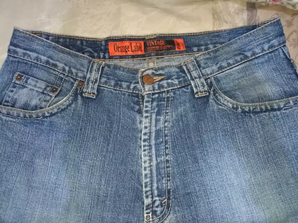 Jeans Lea orange label vintage ripped