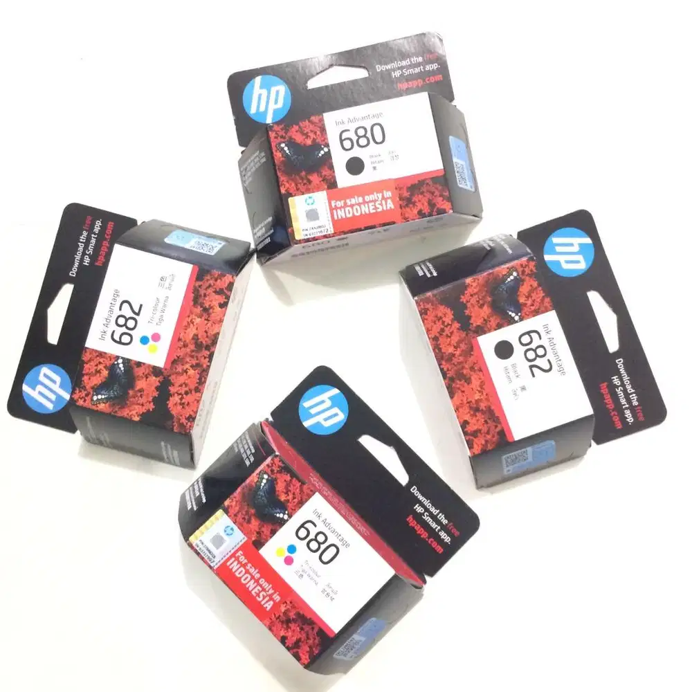 B A R U Cartridge Printer HP 680/682 Resmi ORIGINAL Sidoarjo