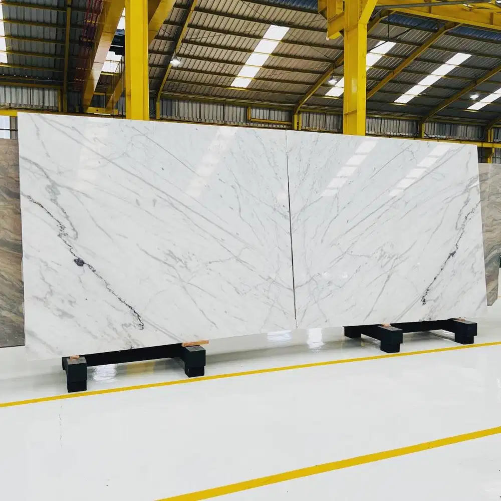 Marmer Impor Arabrscatto White