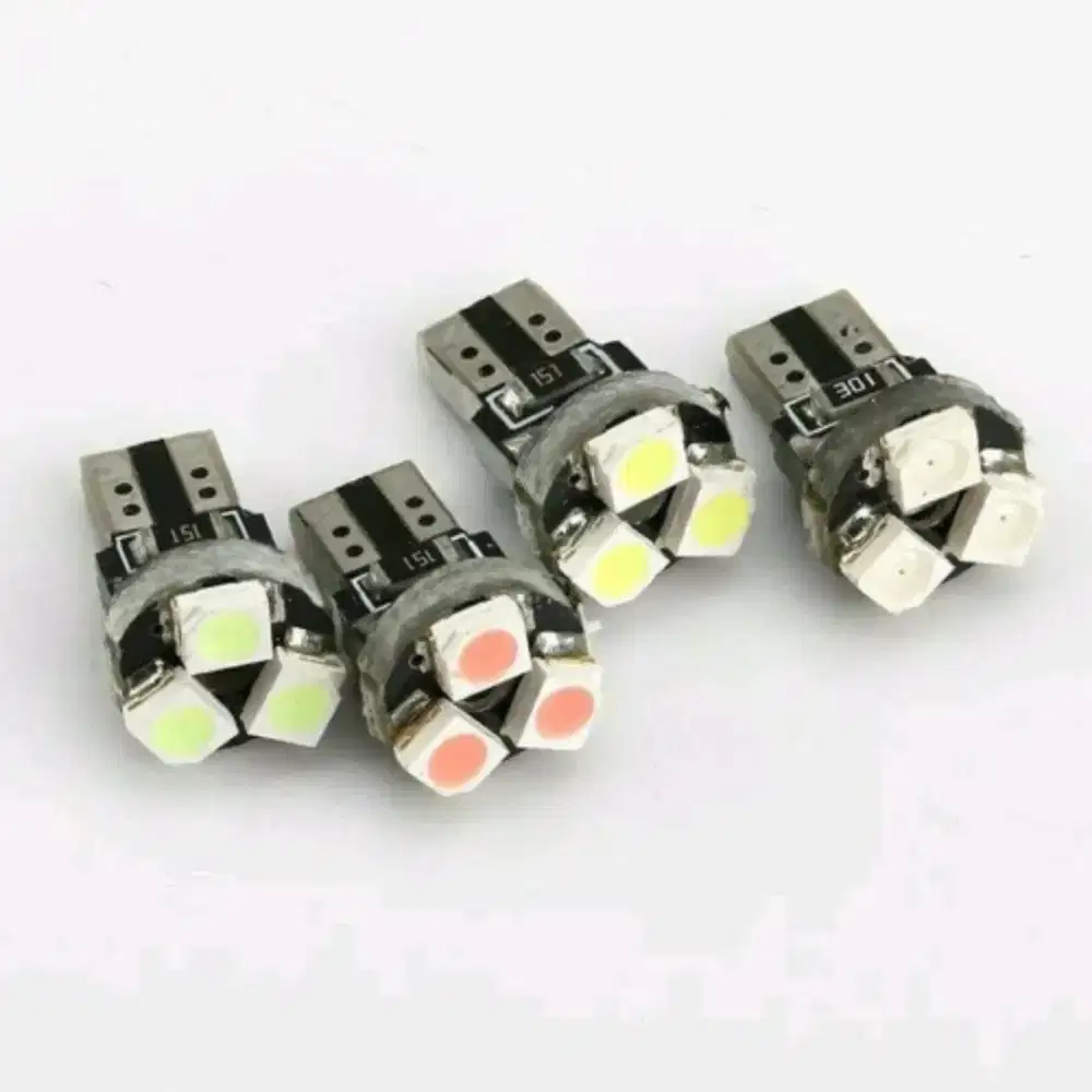 lampu led 3 mata ukuran T5 spedometer