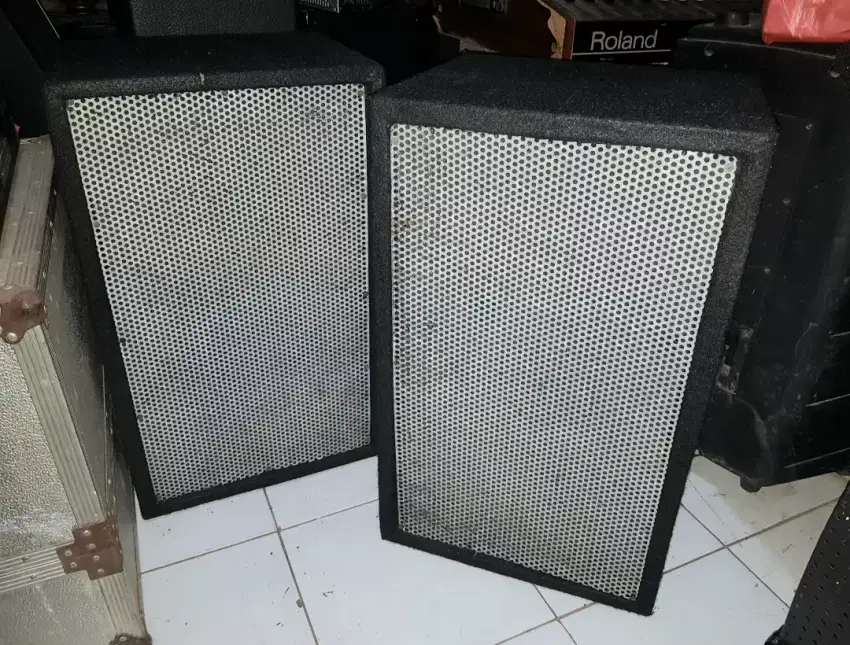 Sepasang speaker pasif 2 way isi JBL M112 dan tweeter peavey 22xt