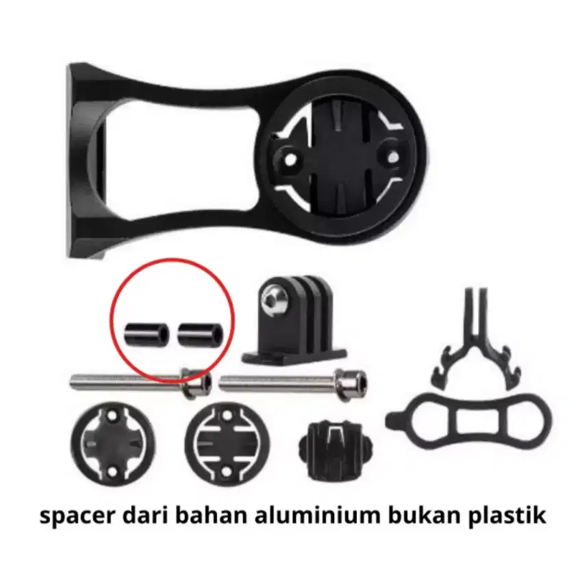 Barfly alloy CNC, support garmin, bryton, cateye, gopro