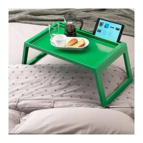 Meja Makan-Nampan Lipat warna:Hijau / Foldable Bed Tray Green IKEA
