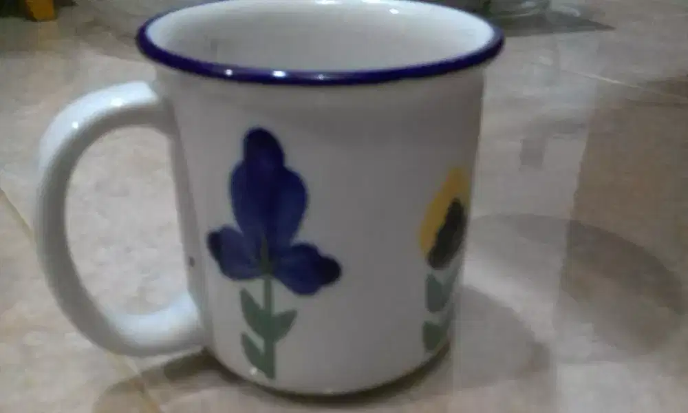 Jual mug bergambar bunga