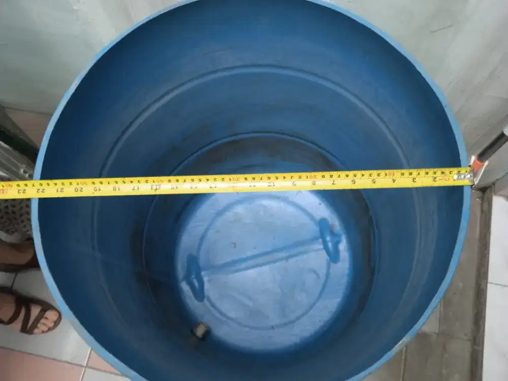Gentong tong drum plastik tebal besar jumbo 200 liter