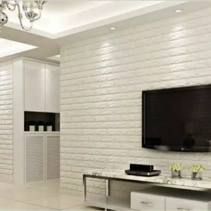 Wallpaper wallfoam dinding 3d