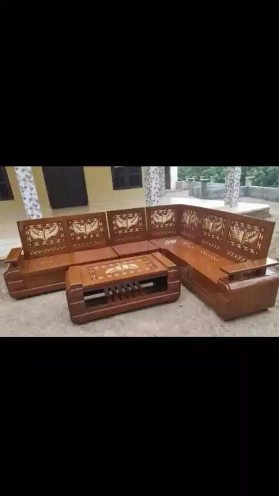 Kursi Ruang Tamu Buldog Sudut (JATI)