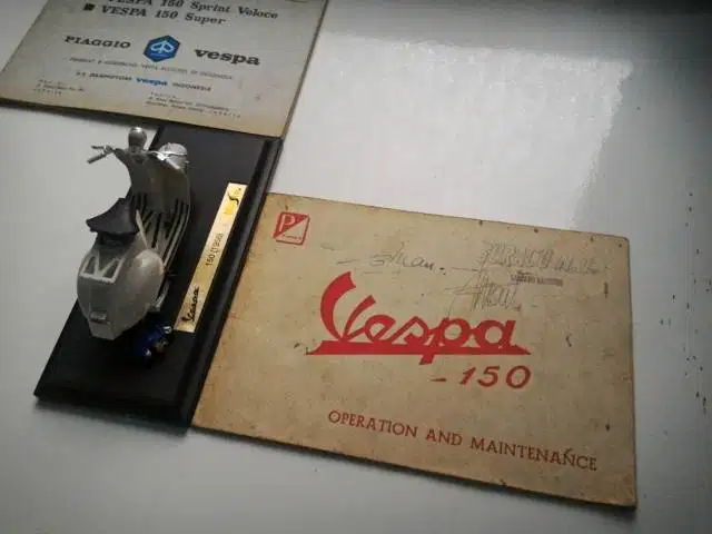 Vespa 150 tahun 1956 Buku Manual