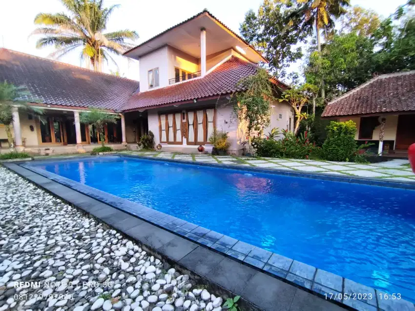 Dijual Villa Eksotik Dengan Kolam Renang Pribadi Pakem Jalan Kaliurang