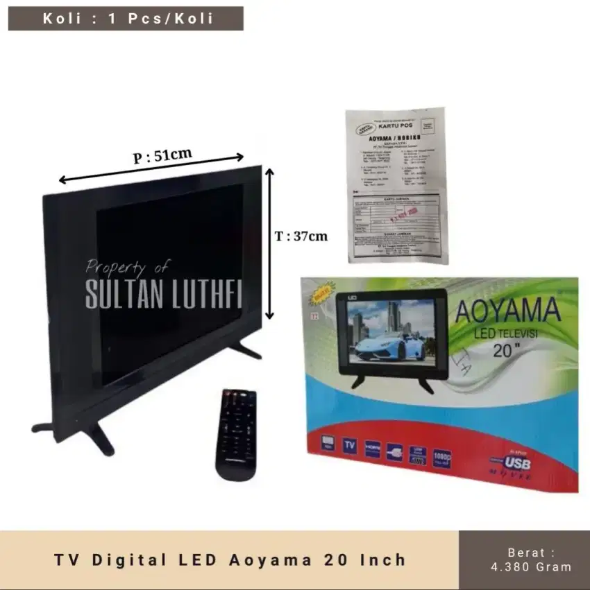 TV LED 20 inch AOYAMA Digital TV