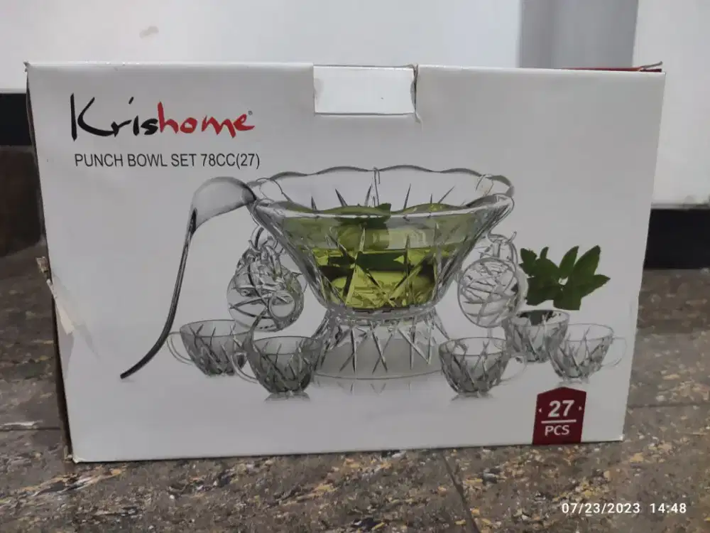 Krishome Punch Bowl Set Baru