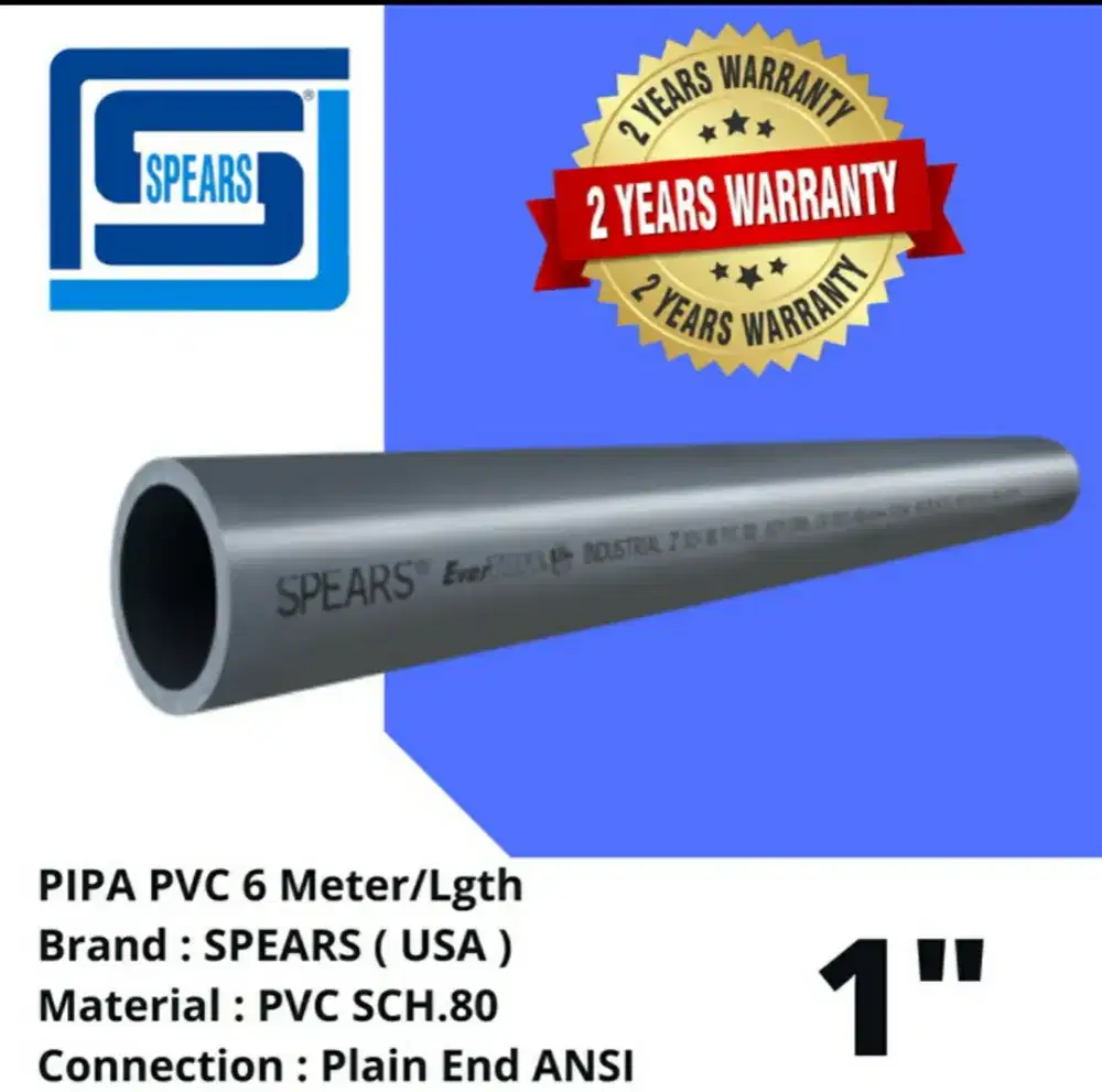 pipa pvc (cpvc) sch. 80 SPEARS