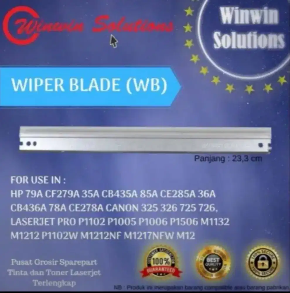 WB / WIPER BLADE HP CE285A /35 A /78 A /36 A
