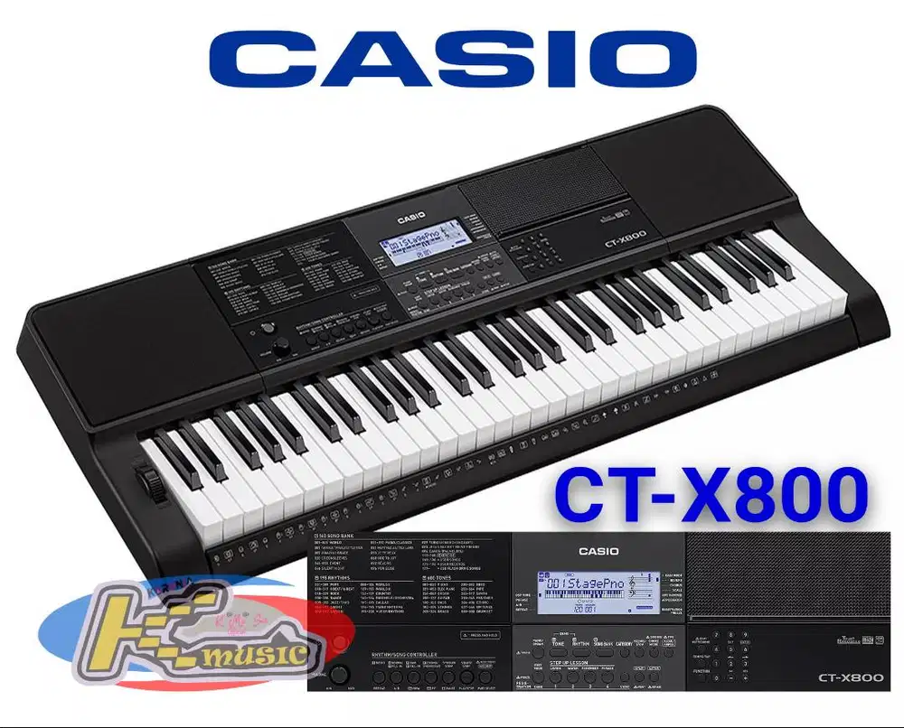 Keyboard Casio CTX 800 Alat alat Musik 913762929