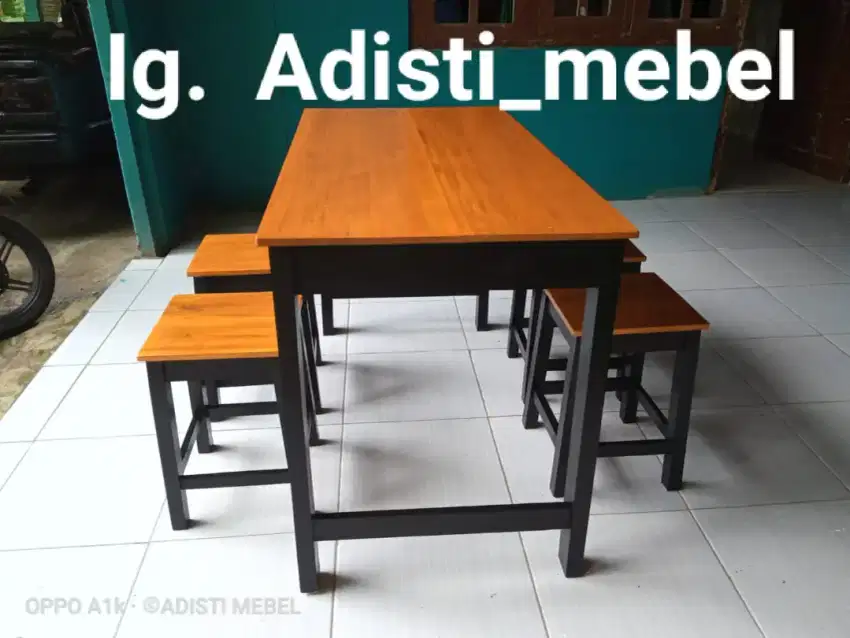 Meja kursi cafe kedai kopi promo