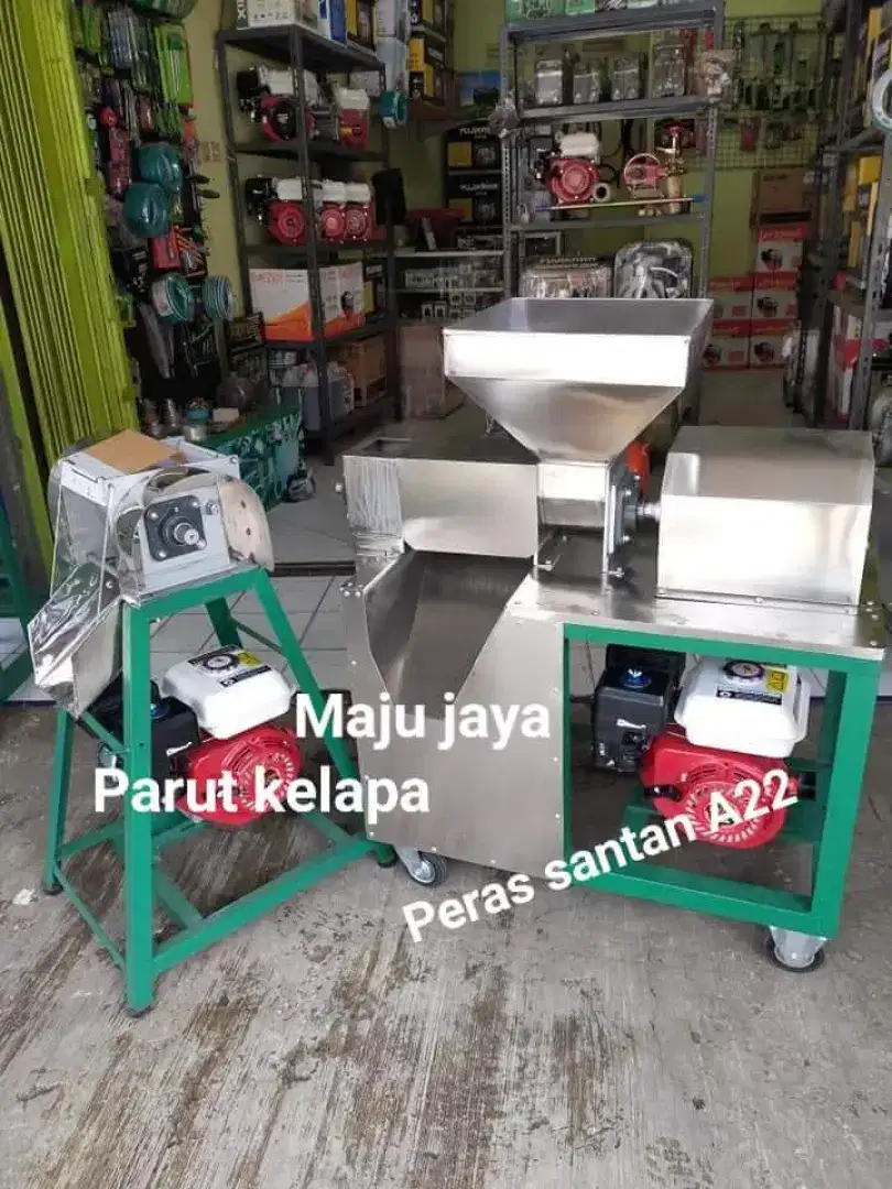 Promo mesin peras santan A22 dengan parutan kelapa set mesin