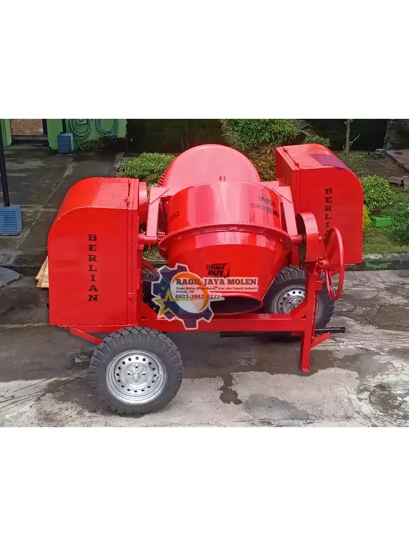 MESIN COR MOLEN BETON SEMEN 500 LITER