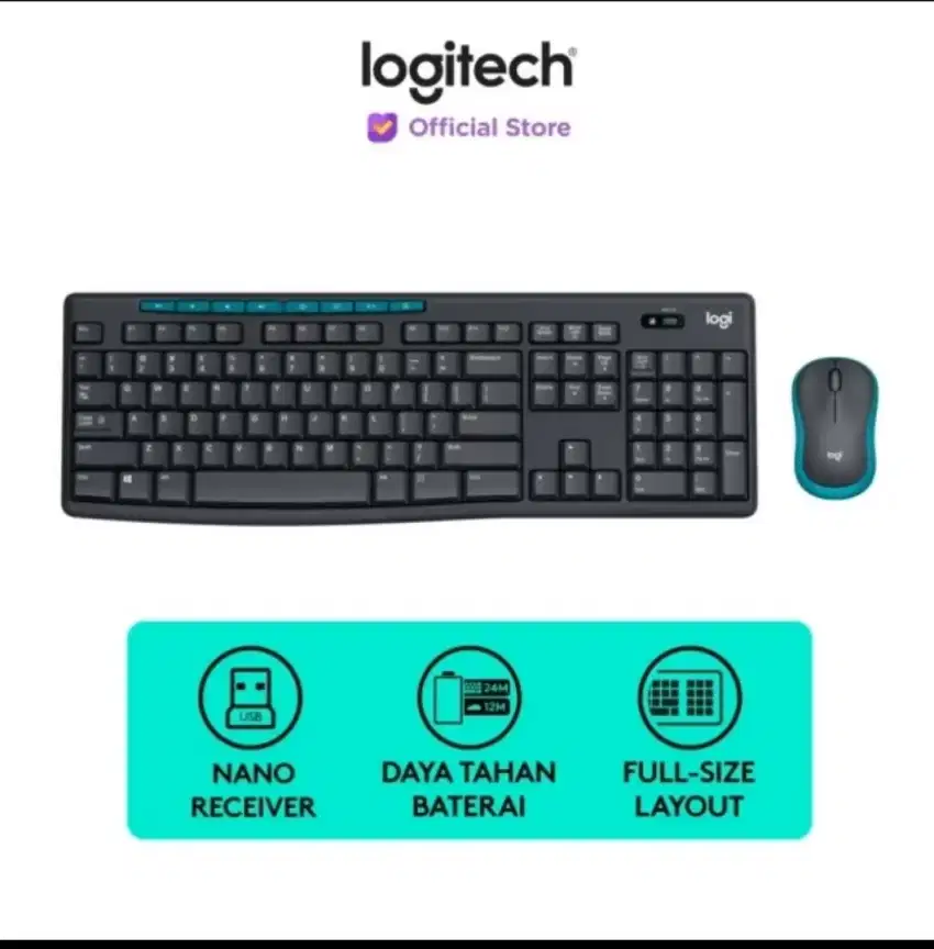 Logitech MK275 Wireless Keyboard Mouse original
