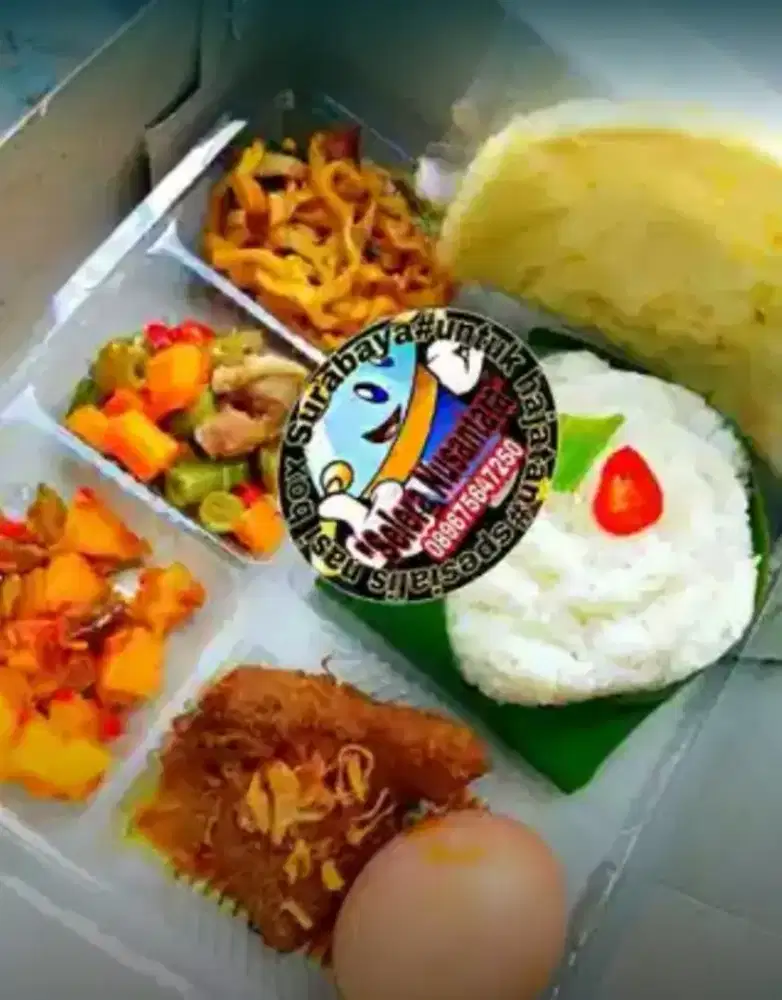Nasi rames lengkap