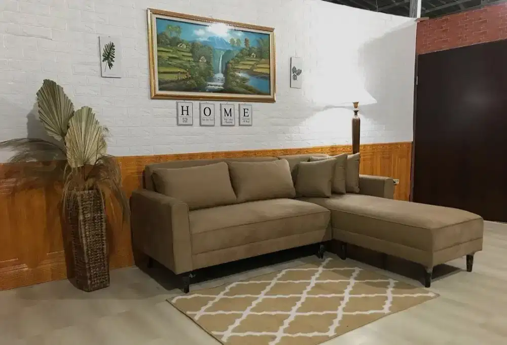 Sofa ruang tamu sudut klasik modern