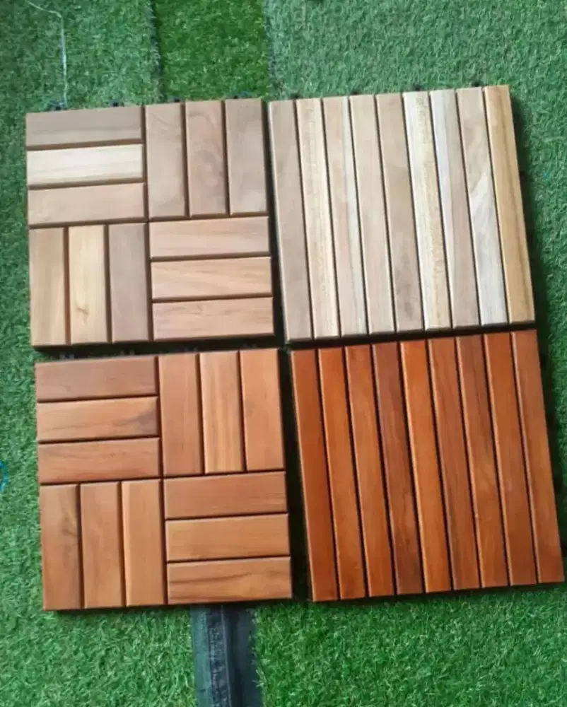 Pasang lantai deking kayu runnen - deking kayu lantai