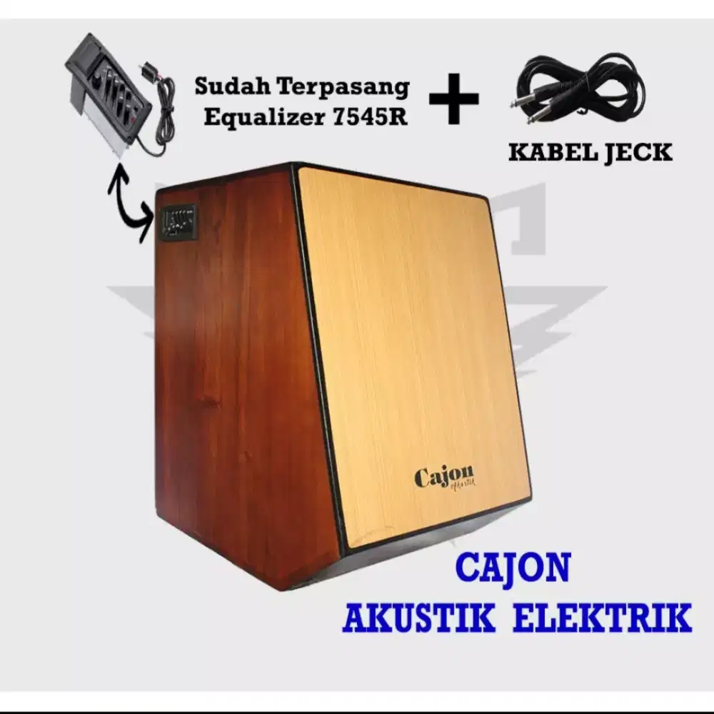 Jual cajon akustik elektrik