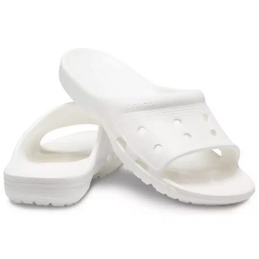 Sandal Pria Crocs Unisex Coast Slide - White