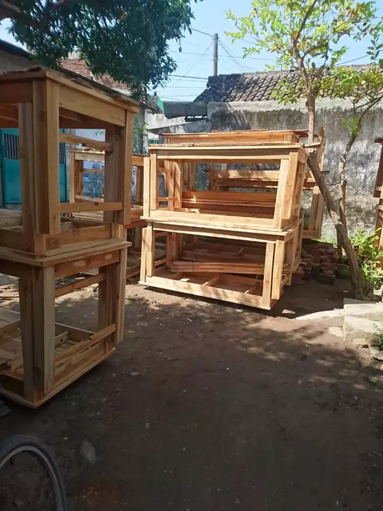 Meja makan 180 x 80 jati