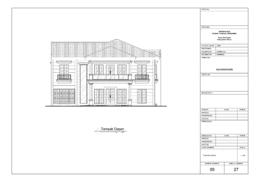 Jasa desain gambar dan borong bangunan untuk proyek dan pengurusan IMB