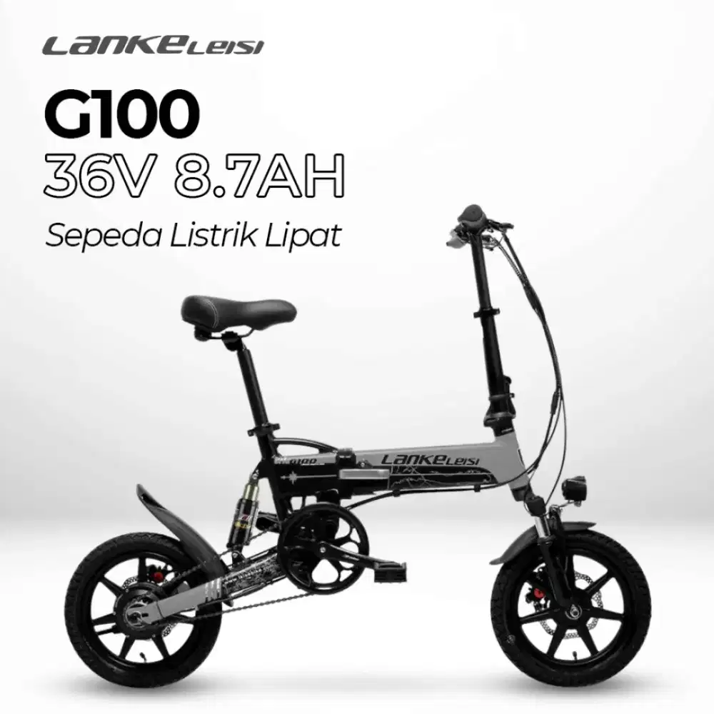 lankeleisi sepeda listrik lipat folding bike moped 36v 8.7ah