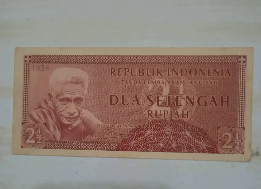 Uang kertas Rp. 2 1/2 th 1956