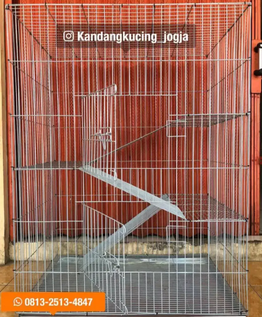 KANDANG KUCING TINGKAT 3 90X60X120