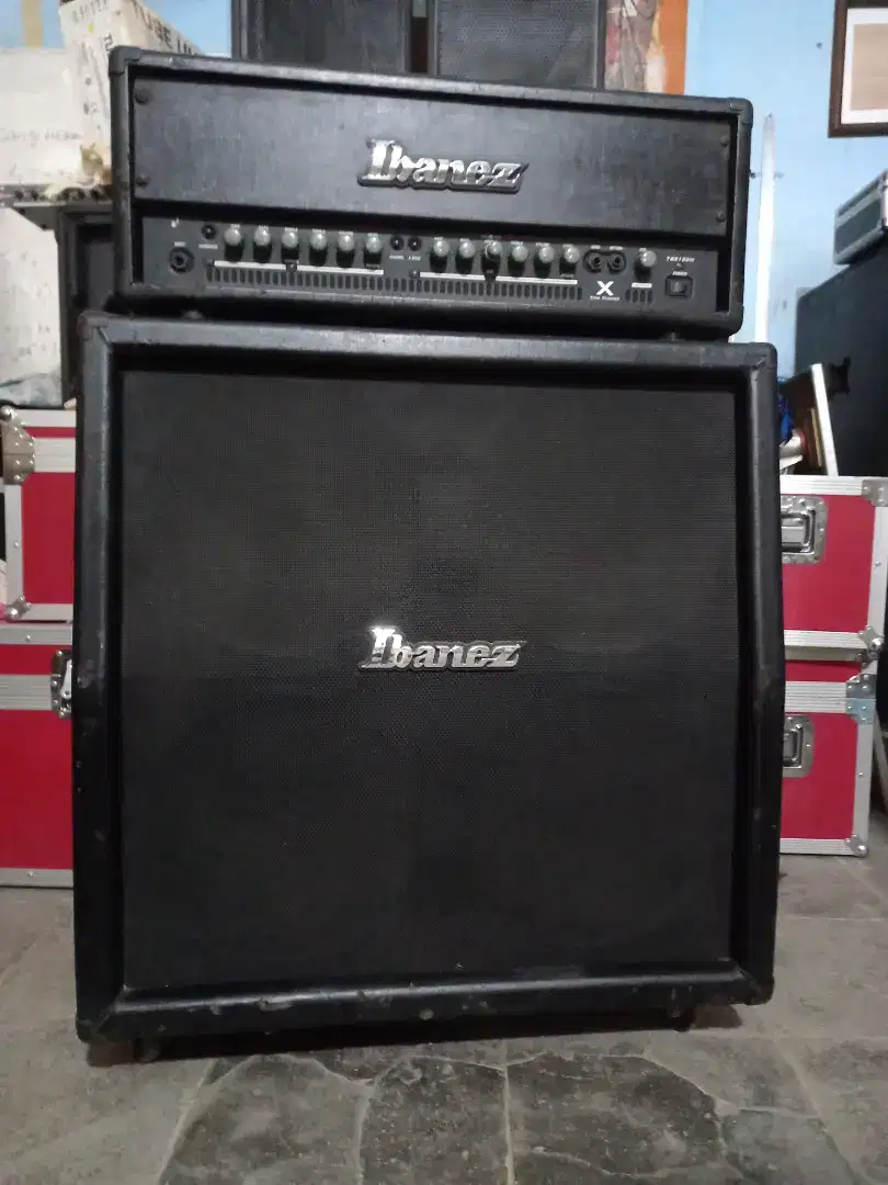 Ampli gitar ibanez toneblaster tbx150h head cabinet