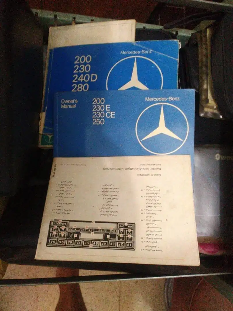 Buku manual book mercy toyota retro boxer bmw dll