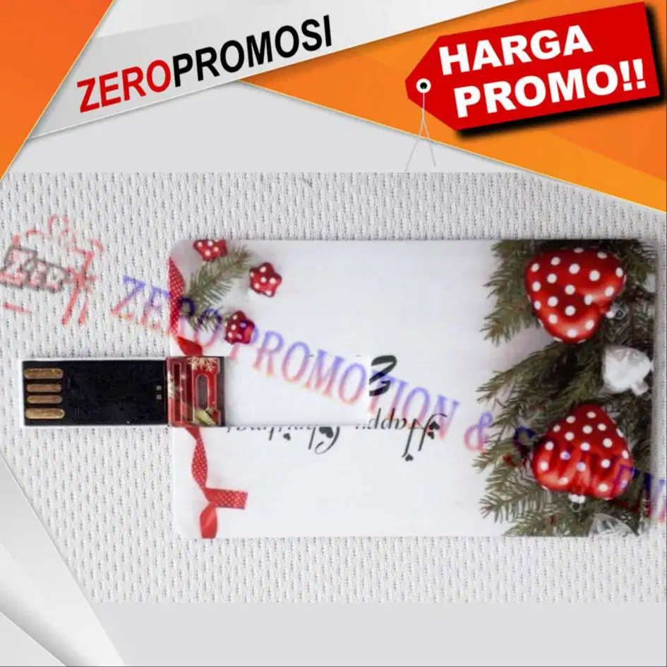 Merchandise Natal usb kartu cetak custom