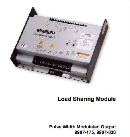 Woodward 9907-838, Load Sharing Module, CAT PWM, 24 VDC