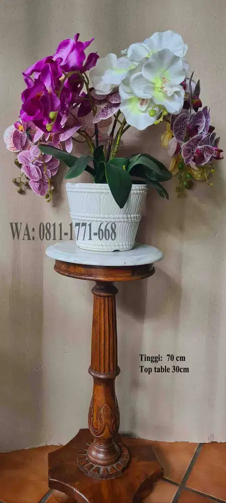 Meja side table marmer dm 30cm