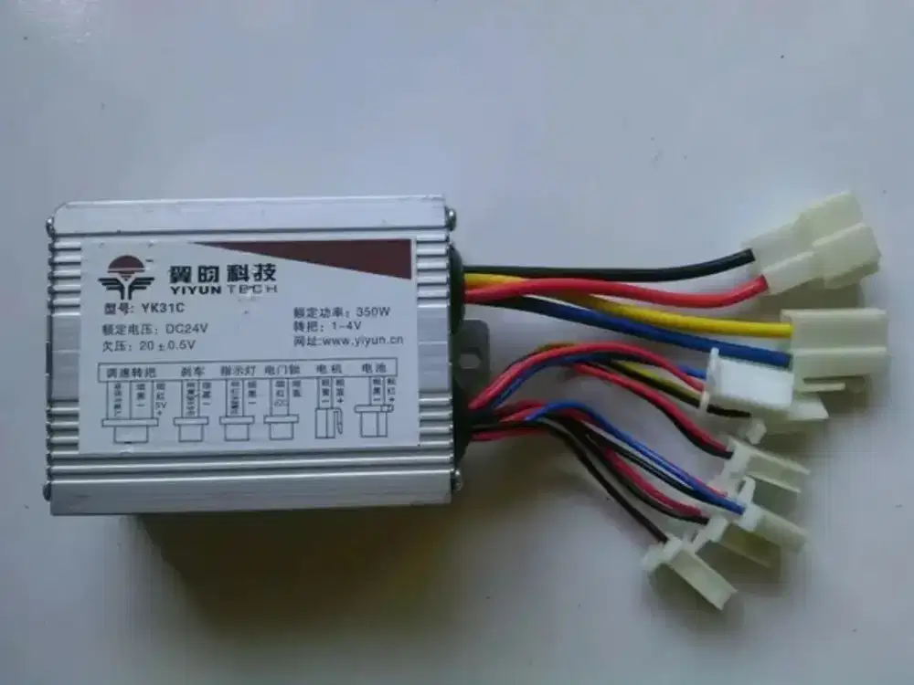 Controler scooter brushed 24 Volt.350 Watt. sepeda listrik kabel 2.