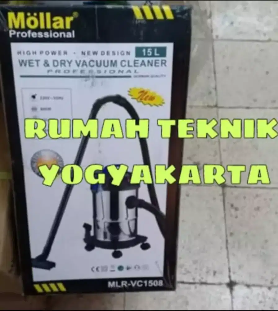 (Rumah teknik jogja) vakum cleaner basah kering,body stainless,15liter